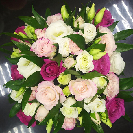 Композиция цветов Нежная гамма - Фото 2