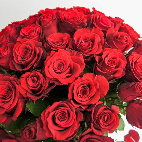 Букет из 51 красных роз (40см) - Фото 3