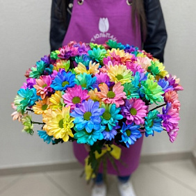 Букет цветов "Радужное настроение" №165