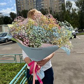 Букет цветов "Радуга" №196