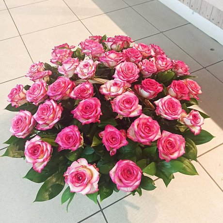 Корзина цветов Роза роз - Фото 2
