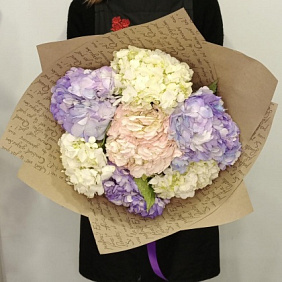 Букет "Облако из Гортензий" №164