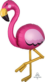 Ходячая фигура шар "Фламинго" 173 см