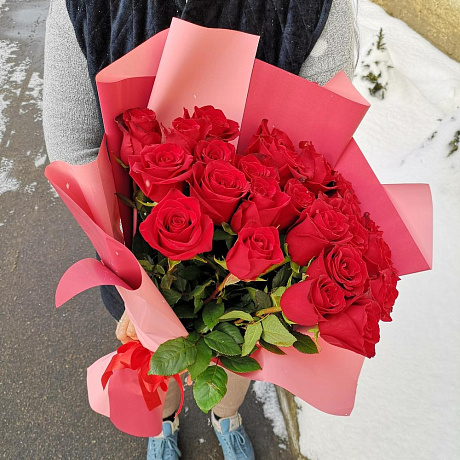 Букет из эквадорских роз №160 - Фото 2
