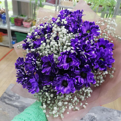 Букет цветов Черничный - Фото 5