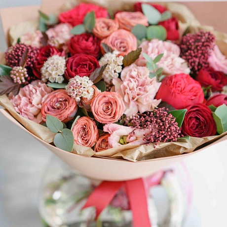 Букет «Капучино с малиновым сиропом» - Фото 4