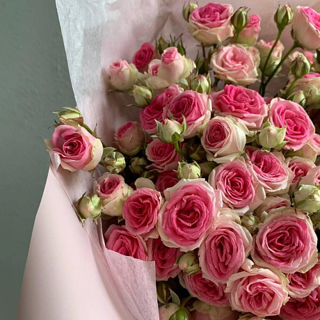 Монобукет Кустовые Розы Mimi Eden - Фото 6