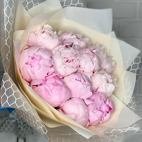 Букет цветов Пиономания №165 - Фото 4