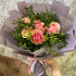 Букет из 5 роз с зеленью №160 - Фото 6