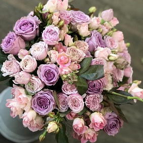 Нежный микс в шляпной коробке