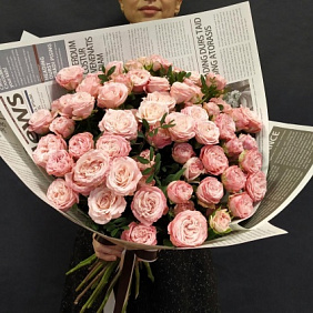 Кустовые пионовидные розы №178