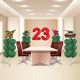 Композиция из шаров "Комплекс с фигурами"