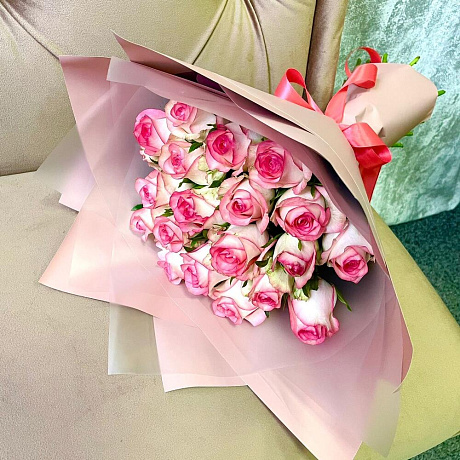 Букет из 19 роз Джумилия (50 см ) - Фото 2