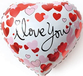 Фольгированное сердце шар "I Love You" №5