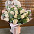 Букет белых роз с эвкалиптом - Фото 1