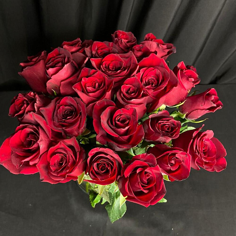 Букет из 25 красных роз №160 - Фото 5