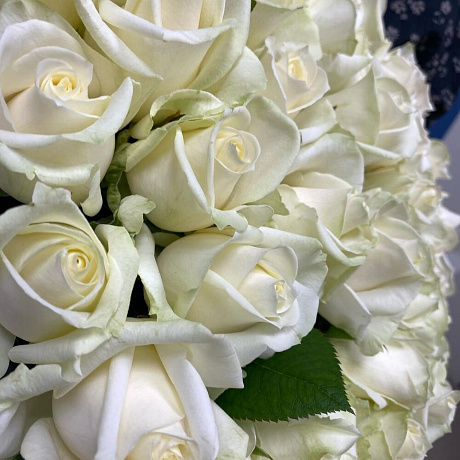 Букет из 45 белых роз - Фото 3