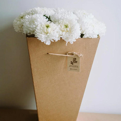Букет цветов Белые шары - Фото 5