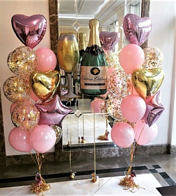 Композиция из шаров "Шампанское Крейзи"