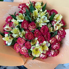 Букет цветов "Жар лучей" №161