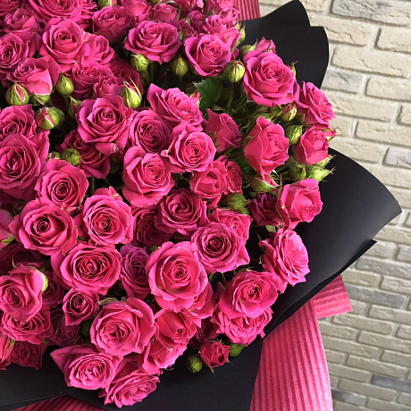 Букет цветов Pink black - Фото 4