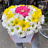 Цветы в коробке «Микс ромашек» №160 - Фото 5
