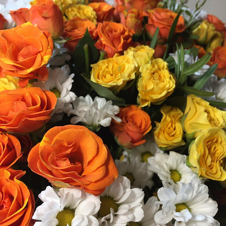 Букет цветов Лучики солнца №163 - Фото 5