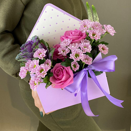 Букет цветов Цветочный комплимент - Фото 3
