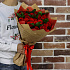 Розы. Букет из 29 красных роз. N13 - Фото 2