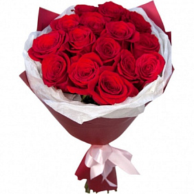 Букет соло из 15 Эквадорских роз №160