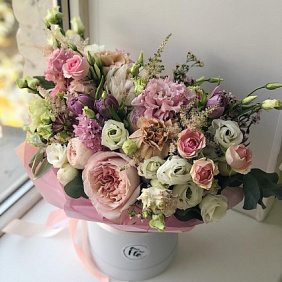 Букет цветов "Карамельный десерт"