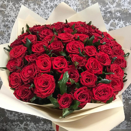 Роза красная 50см №160 - Фото 5