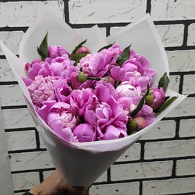 Монобукет из пионов Россия