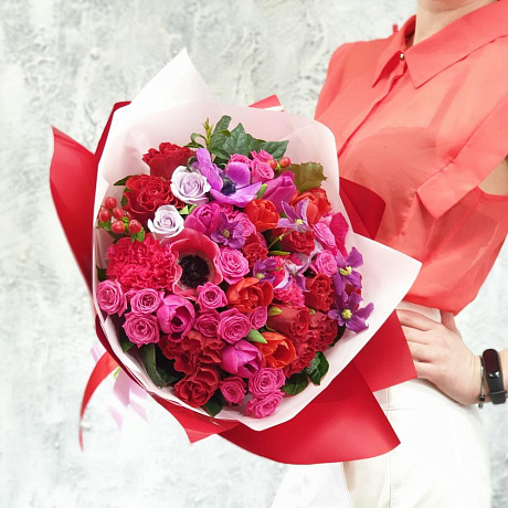 Авторский букет цветов Кензо 3 - Фото 4