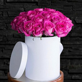 Коробка с розами «Топаз»