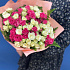 Букет из 25 белых и розовых кустовых роз №2 - Фото 2