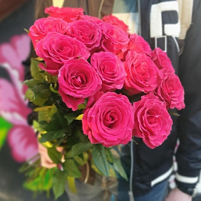 Букет из 15 роз Pink floyd