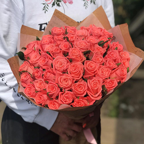 Букет из 51 розы №161 - Фото 3