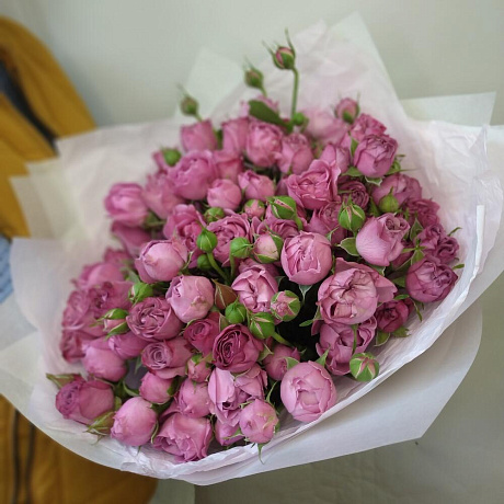 Монобукет из пионовидной розы №2 - Фото 2