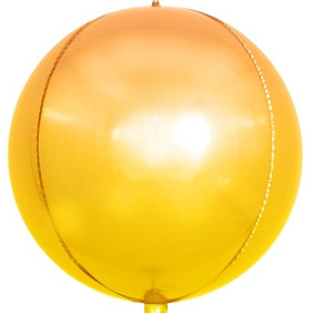Шар сфера 3D "Градиент" (оранжевый)