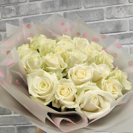 Нежный букет из 25 роз - Фото 3
