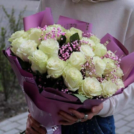 Букет из роз Мондиаль №161 - Фото 5