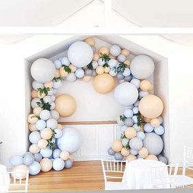 Арка из воздушных шаров "Зефир" свадьба