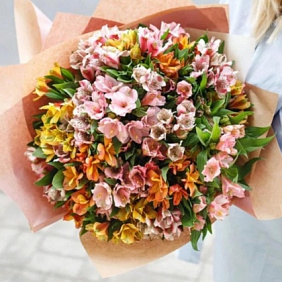 Букет из 19 альстромерий микс №161