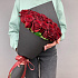 Букет «Красные розы в чёрном » М - Фото 3