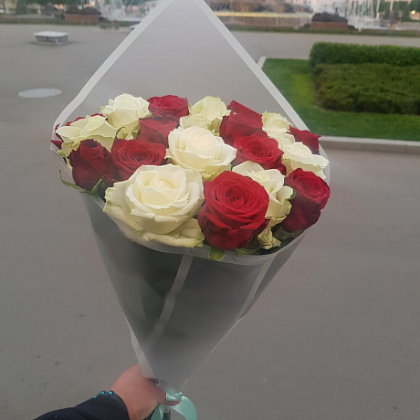 21 роза микс №160 - Фото 3