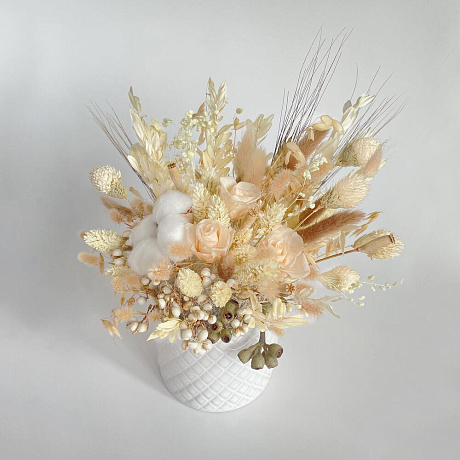 Букет цветов Теплый Rustic - Фото 5