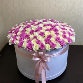 Коробка с розами №160