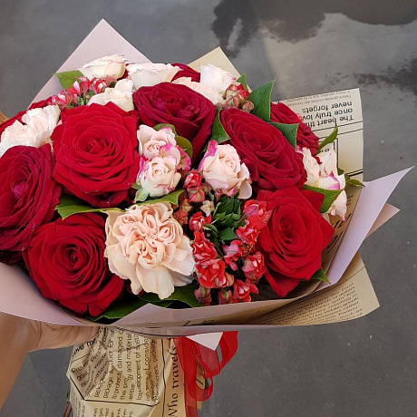 Букет цветов Яркие впечатления №160 - Фото 2