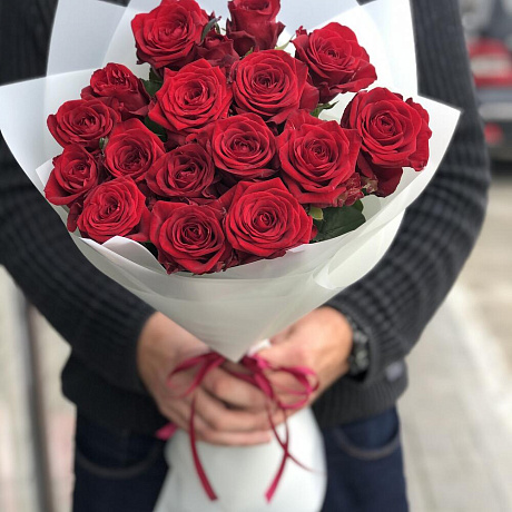 Букет цветов Рубиновое сияние №160 - Фото 4